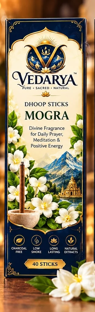 VEDARYA Mogra Dhoop Sticks front packaging